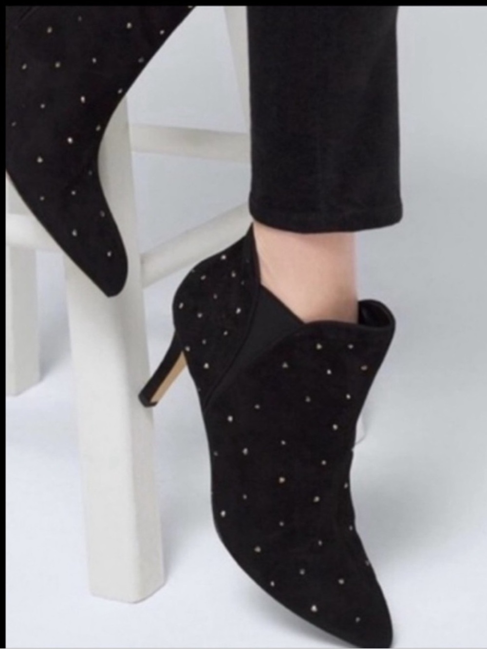 NWOT WHBM Laila Rhinestone Ankle Boots